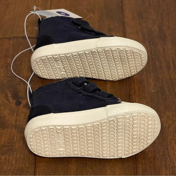 CAT & JACK || Slip-On Velcro Straps Sherpa Booties | Navy || Toddler Boys size 6 - Picture 4 of 5